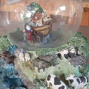 Noah's Ark Glass Music Globe